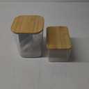 2 Pack Clear Laundry Pods Container & Dryer Sheet Holder Set with Lid, Laundry Containers with Scoops & Labels, Laundry Room Organization and Storage for Laundry Detergent, Pods, Powder, Beads