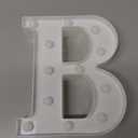 Pooqla LED Marquee Letter Lights Sign, Light Up Alphabet Letter for Home Party Wedding Decoration B (Letter B, Warm White)