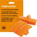 Fiskars Trimmer Cutting Replacement Blades, Trimmer Replacement Blades, Refill Blade Carriage for Personal Trimmer, Twin Pack, Orange