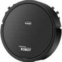 Robot Vacuum Cleaner, USB Smart 3 in 1 Super Thin, Powerful Suction, Quiet, Self Charging Robotic Vacuum Cleaner, Cleans Hard Floors to Medium Pile Carpets (Black)