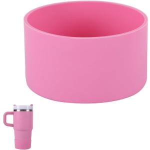 Boot for 14 oz Stanley Cups, Silicone Boot for Stanley Quencher 14 Ounces, Bottom Protector Accessory for 14oz Stanley's Tumbler (Peony, 14 Ounces)