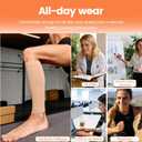 BSERA Calf Compression Sleeve Women, 2 Pairs 20-30mmHg Footless Compression Socks for Swelling Shin Splints Varicose Veins, Medium