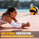 Volleyball Elbow Pads for Adult Youth, Volleyball Arm Sleeves Elbow Pads for Floor Burns and Bruises, Non-Bulky Elbow Pad Protection Comfort Flexible, One Size