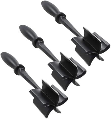 Pack of 2 3PCS Meat Chopper for Hamburger Heat Resistant Meat Chopper with Non-slip Handle Meat Masher Multifunctional Hamburger Chopper Beef Masher Non Stick Mix Chopper for Home Kitchen (3)