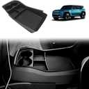 BestEvMod for EV9 Lower Center Console Organizer Tray Interior Accessories Storage Box ABS Material with PVC Trim Compatible with 2024 2025 2026 Kia EV9 Accessories (V2)
