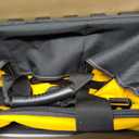 Tool Bag, 20 Inch, Yellow and Black, Tool Organisers 17 Pockets, Wide Mouth Opening, Reinforced Base