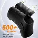 Slim-Fit Ankle Brace for Sprained Ankle, Quick Lace Up Ankle Support for Women Men with 2 Auto-Shaped Pads, Air Fabric Cool Ankle Stabilizer for Injury Recover, Running,Sports, M(12-13)