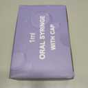 50 Pcs 1ml Syringes with Caps Oral Dispenser Individually Sterile Warpped for Medicine Dropper, Colostrum Collect Feeding Pets, Liquid