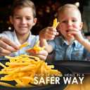 Wheat Straw Plates 10 inch - Alternate to Black Plastic Dinner Plate set of 8 - Microwave Safe Plates For Kitchen - Unbreakable Black Dishes For Kids & Adults - Camping Dishes - Reusable Dorm Dish