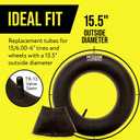 Mission Automotive Inner Tube - 15x6.00-6, TR-13 Valve Stem, 2-Pack - Heavy-Duty Inner Tubes for Lawn Mower Tires - Versatile Fit for Riding Lawn Mowers