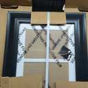 Craig Frames 9x22 Black Collage Frame, 4-5x7 Openings, White Mat, Wall Display
