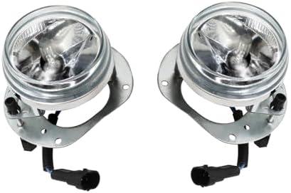 Jecoupoon Pair Fog Light Assembly Compatible with ML350 C300 W204 W216 R230 W164 W251 2007 2008 2009 2010 2011 2012 2013 2048202256 2048202156