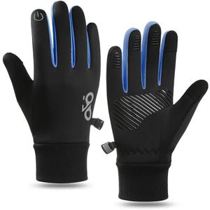 Kids Winter Warm Gloves - Touchscreen Thermal Water-Resistant for Boys Girls Running Cycling Football in Cold Weather