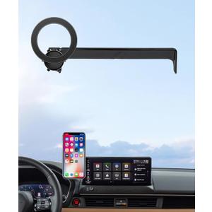 MaserWeller Car Phone Holder for Honda Passport/Pilot 2026 Accessories 12.3-Inch Screen Fixed Clip, 360° Rotation Phone Mount Compatible with MagSafe, Cell Phone Holder that Does Not Affect Air Vent