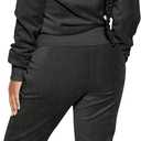 yidengymx Womens 2 Piece Velour Tracksuit Two Piece Soft Velvet Hooded Outfits for Women (Black, XS)