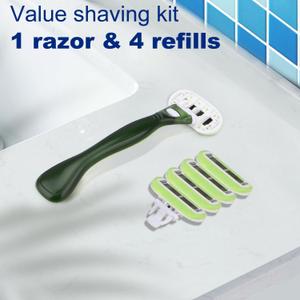 5 x Razors for Women, Green