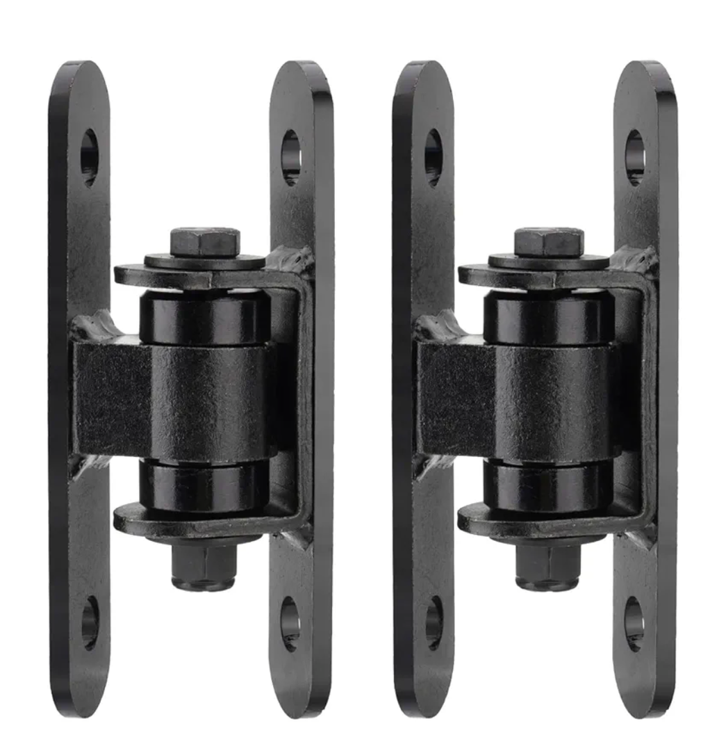 7" Heavy Duty Gate Hinge, Bolt onto or Weld on Gate Hinge with Needle Roller Bearing for Driveway Vehicular Pedestrian Gates, 2 Pack