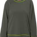 KISSMODA Women's Oversized Sweatshirts Crew Neck Long Sleeve Shirts Casual Loose Pullover Tops 2025 Fall Clothes