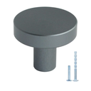 10 Pack Grey Cabinet Knobs Dresser Knobs, Solid Kitchen Cabinet Knobs Drawer Knobs, Metal Grey Knob for Cabinets and Drawers