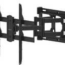 Heavy Duty Dual Arm, Full Motion Articulating TV Mount for 37" to 80" TVs up to 132 lbs, Fits LED LCD OLED Flat Curved Screens, Black