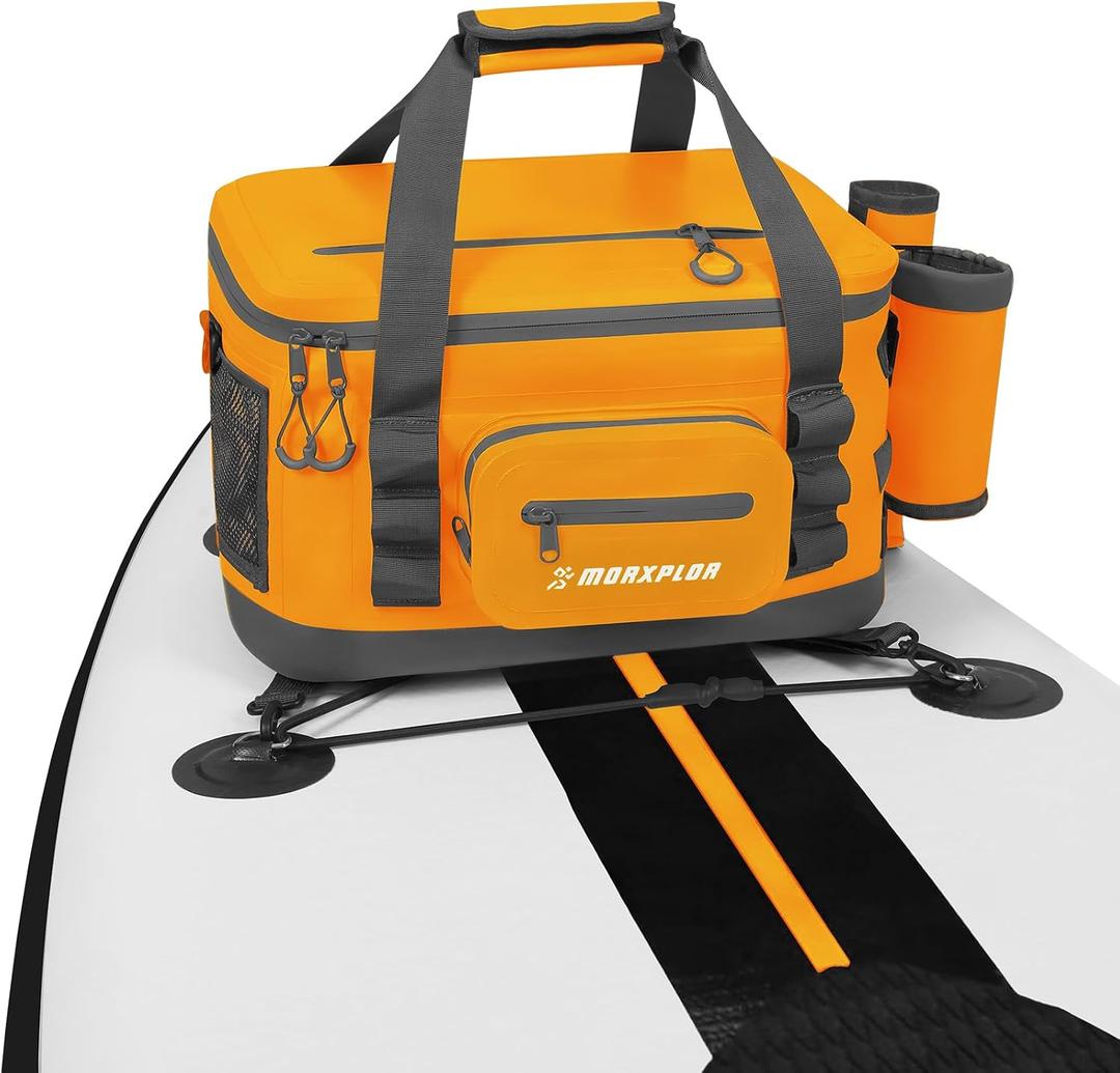 MORXPLOR Waterproof Shell 24 cans Paddle Board Cooler Bag, Sup Deck,Kayak Cooler Bag Accessories