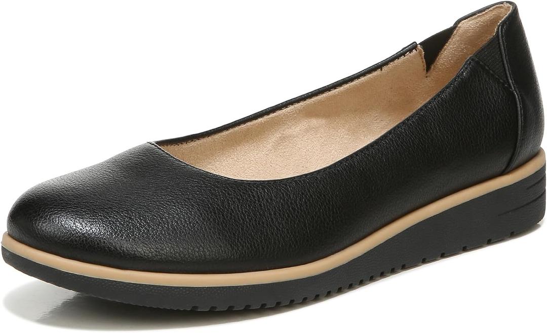 Naturalizer Soul Womens Idea-Ballet Ballet Flat Black 8.5 M