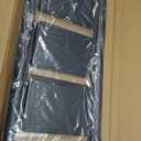 3 Step Ladder, Slim Folding Steps Stool with Handrail, Iron Foldable Black Ladder with Anti-Slip Wide Pedal, for Home, Kitchen, Office, Garage Use (300 lbs Capacity)