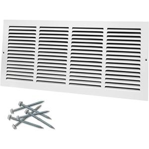 24"W x 10"H [Duct Opening Size] Steel Return Air Grille, Air Return Vent Cover for Ceiling and Sidewall - HVAC Air Vent Covers - [Outer Dimensions: 25.75"W x 11.75"H]