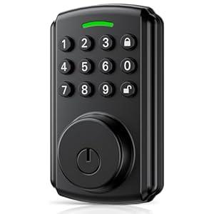 Keyless Entry Door Lock | Work with Gateway, Alexa and Google As | IP65 Waterproof | Deadbolt Smart Locks for Front Door | Auto Lock