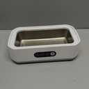Ultrasonic Jewelry Cleaner Machine: 49KHz Ultrasonic Cleaner with 3 Cleaning Modes for Jewelry,Glasses,Rings,Watch Strap,Dentures,Retainers,Coins,Earring,650ML 304 Stainless Steel Tank(White)