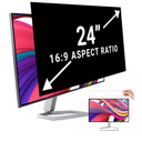 [2 -Pack 24 Inch Computer Privacy Screen for 16:9 Widescreen Monitor Shield Removable Eye Protection Anti-Glare Blue Light Anti Scratch Filter Comput