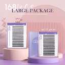GAQQI Lash Clusters, Eyelash Clusters C Curve Cluster Lashes 168PCS 10-16MM, Wispy Individual Lashes Natural Cluster Eyelash Extensions (GQ03, C, 10-16mm)