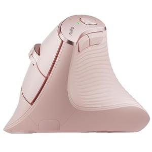 Nulea M510 Vertical Mouse Wireless, Ergonomic Mouse for Comfy Tracking, 3 Adjustable DPI (800-1200-1600), 2.4G Wireless Vertical Mouse with 6 Buttons, Compatible with Windows, Mac OS, Laptop, PC,Pink