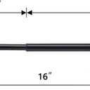 Magnetic Curtain Rods for Metal DoorsNo tools required,Multi-Use Adjustable Appliance for Windows Iron Steel Places09-16 Inch2 Pack,Black