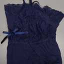 Avidlove Women Nightgown Sexy Sleepwear Lace Chemise V-neck Modal Babydoll Lounge Dress Size XL