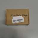 5 Pcs Flat Hair Clips, Medium Lay Flat Claw Clips for Women Girls,Strong Hold Non-slip Matte Hair Claws for Thick Thin Hair(Classic) (Black+Dark Brown+Brown+Beige+White)