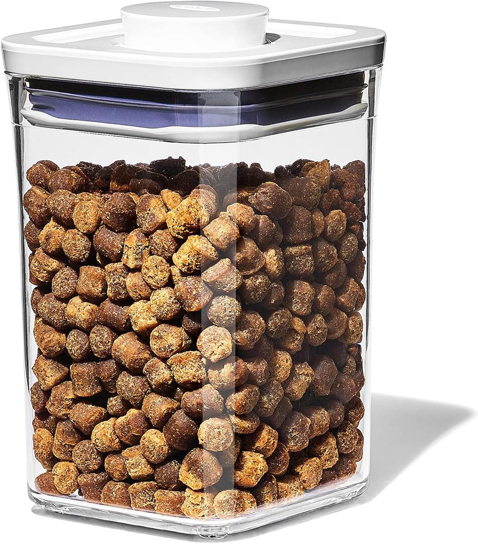 OXO Good Grips Pet POP  1.1 Qt/1 L | Ideal for up to 1lb of treats | Airtight Dog and Cat Food Storage Container | BPA Free
