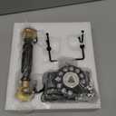 HoneyCare Retro Decorative Telephone Model, Vintage Antique Style Resin Rotary Phone Ornament for Home Office Decor, Steampunk & Victorian Style Statues, Photography Props, Housewarming Gift (Antique Telephone 7.3 Inch)