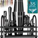 BARE BARREL Mixology Bartender Kit Bar Set | 14-Piece Cocktail Shaker Set | Martini Barware Mixing Tools for Home Bartending | 35 Recipe Cards | Gift Set (28oz Boston Shaker, Jet Black/Black)