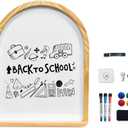 Curved Whiteboard, Dry Erase Board, Holiday Gift, Pine Frame, Wall Mounted, with Four Magnets and Writing Pens, Easy to Erase, Writing Board, Home, School