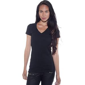3 Pack Women's Basic V-Neck Tees Large White, Black, Gray, Small