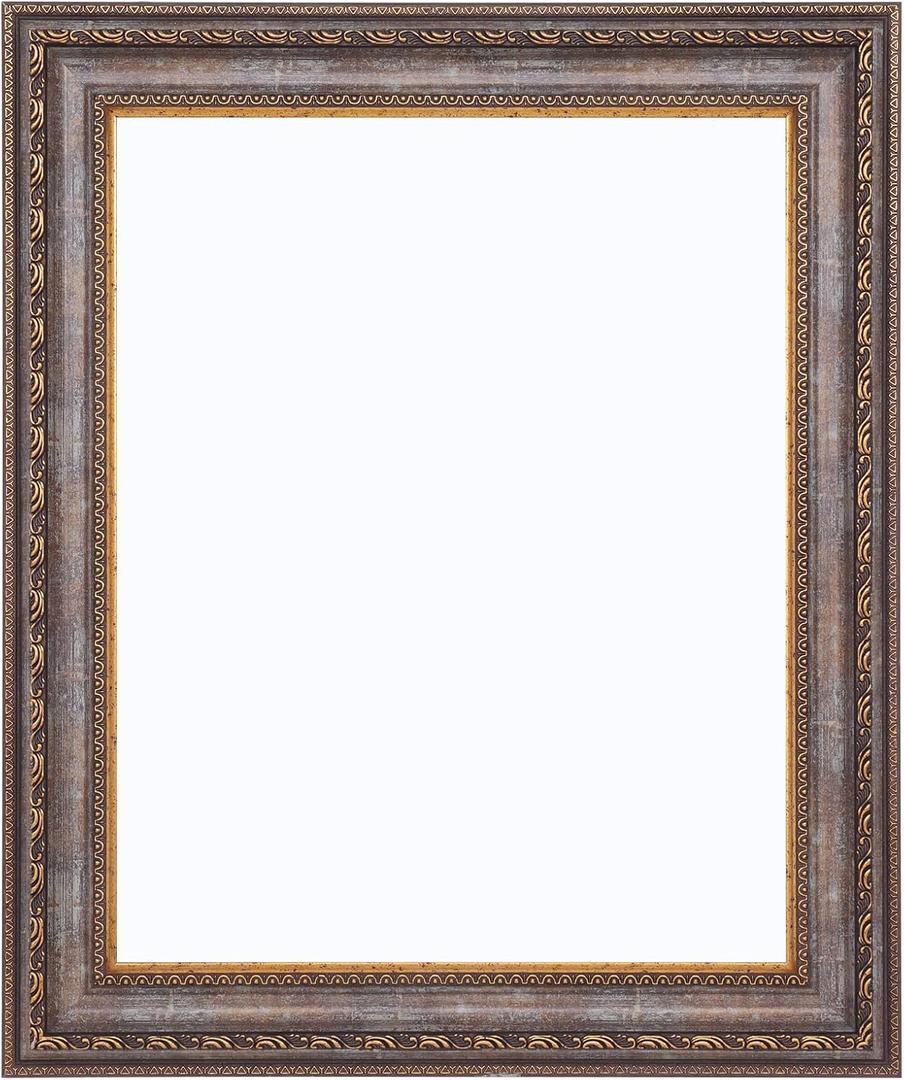 ArtXO 20x24 Canvas Frame Brown-Gold, for 20x24 Painting Up to 1in Deep
