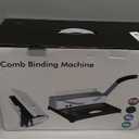 MAKEASY Binding Machine, 21-Hole, 450 Sheets, Comb Binding Machines with 1 Box Comb Bindings Spines, Comb Binder for Letter Size, A4, A5 Paper