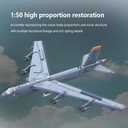 MISINI M8028 1:50 B-52H Stratofortress Bomber Building Blocks Set, Large MOC Military Aircraft Model with Stand, Collectible Display Fighter Gift for Military Fans and Adults-5196 Pieces