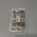 110-Piece Resin Sewing Buttons Set, 4-Hole Round Buttons, 15mm/20mm/25mm, 5 Colors for Blazers and Coats Brown/Black