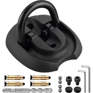 EYPINS Security Ground Anchor with a Drill Bit, Heavy Duty Alloy Steel Anti-Theft Wall Anchor Lock for Securing Motorcycles,Bicycles,Scooters, Chain Locks, Security Wall Anchor Floor Anchor,16PCS