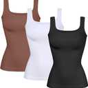 YIOIOIO Women Shapewear Tank Tops Tummy Control Compression Tops seamless Body Shaper Camisole, M