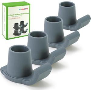 4 Pack Walker Skis Glides  Universal Sliders for Folding Walkers, Ideal Mobility Walker Accessories for Seniors