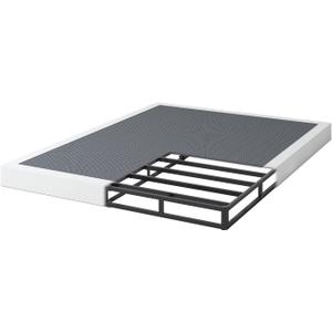 Box Spring for King Bed, 5 inch King Size Box Spring Only, Strong Metal Frame Mattress Foundation, No Noise, Easy Assembly