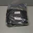 LUSHVIDA 10 Packs Vinyl Tablecloths with Flannel Backing for 4ft Rectangle Folding Table Cloths - Waterproof Plastic Picnic Table Covers with Elastic Corners, 30x48 inch, Black